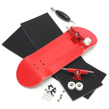 Load image into Gallery viewer, Wooden Finger Skateboards Professional Finger Skate Board Wood Basic Fingerboard With Bearings Wheel Foam Screwdriver